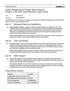 Erie Canal Museum Green Roof Project Status Report (PDF)