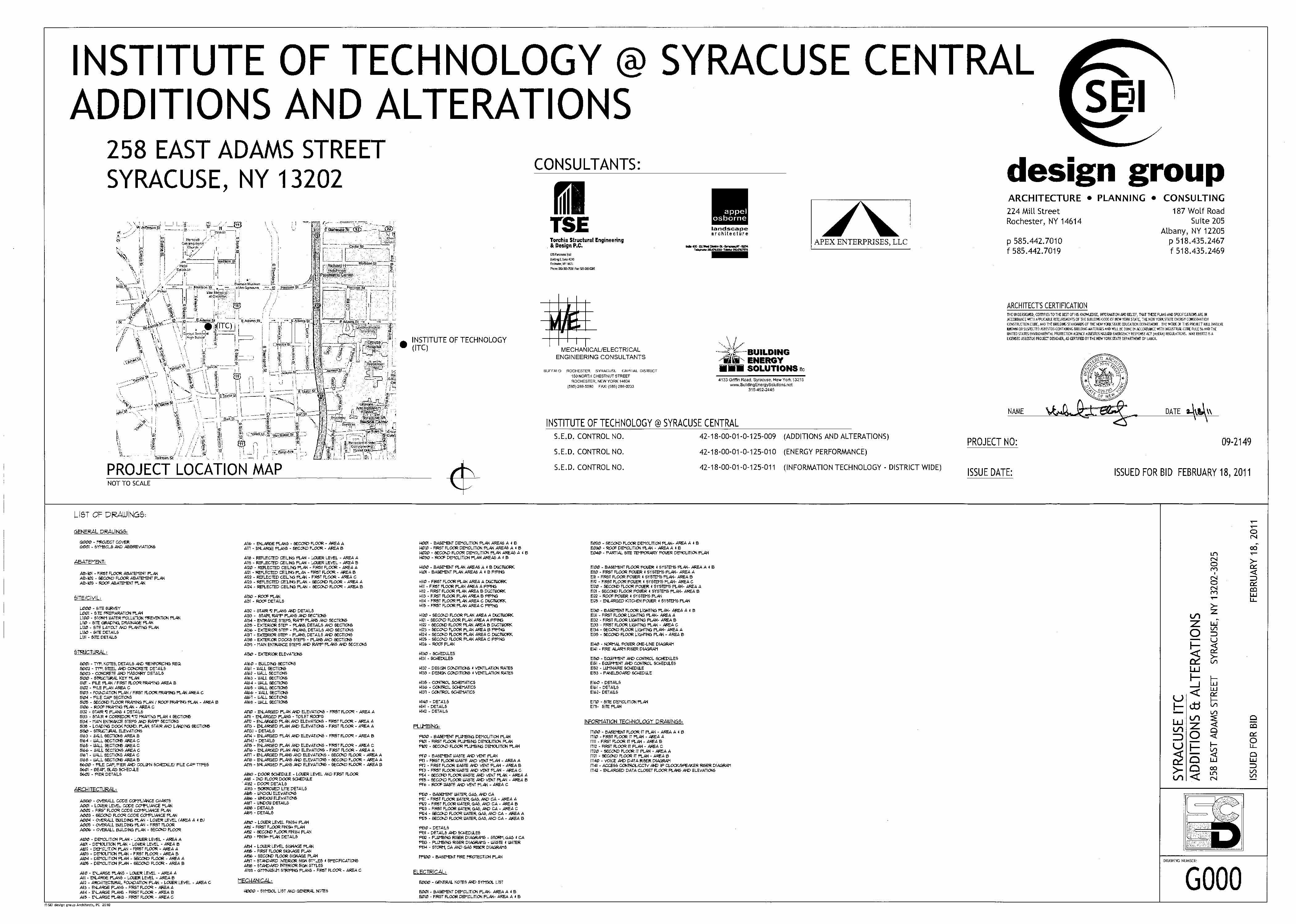 SCSD Institute of Technology Project Plans (PDF)