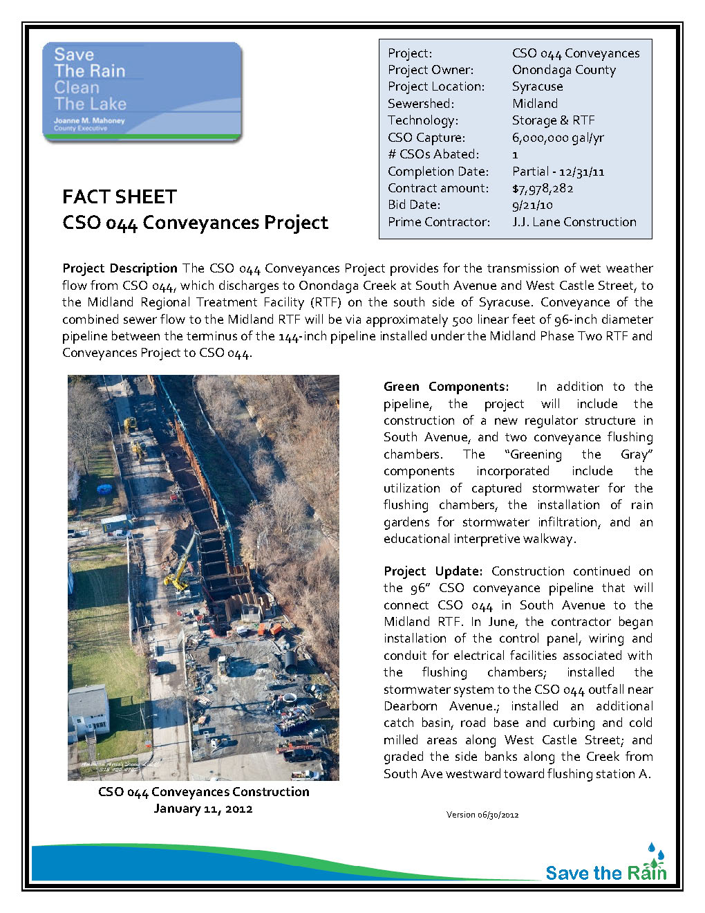 CSO 044 Conveyances Fact Sheet