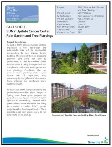 SUNY Upstate Rain Garden & Tree Planting Project Overview (PDF)