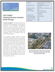 Greening the Gray at Harbor Brook Storage Project Overview