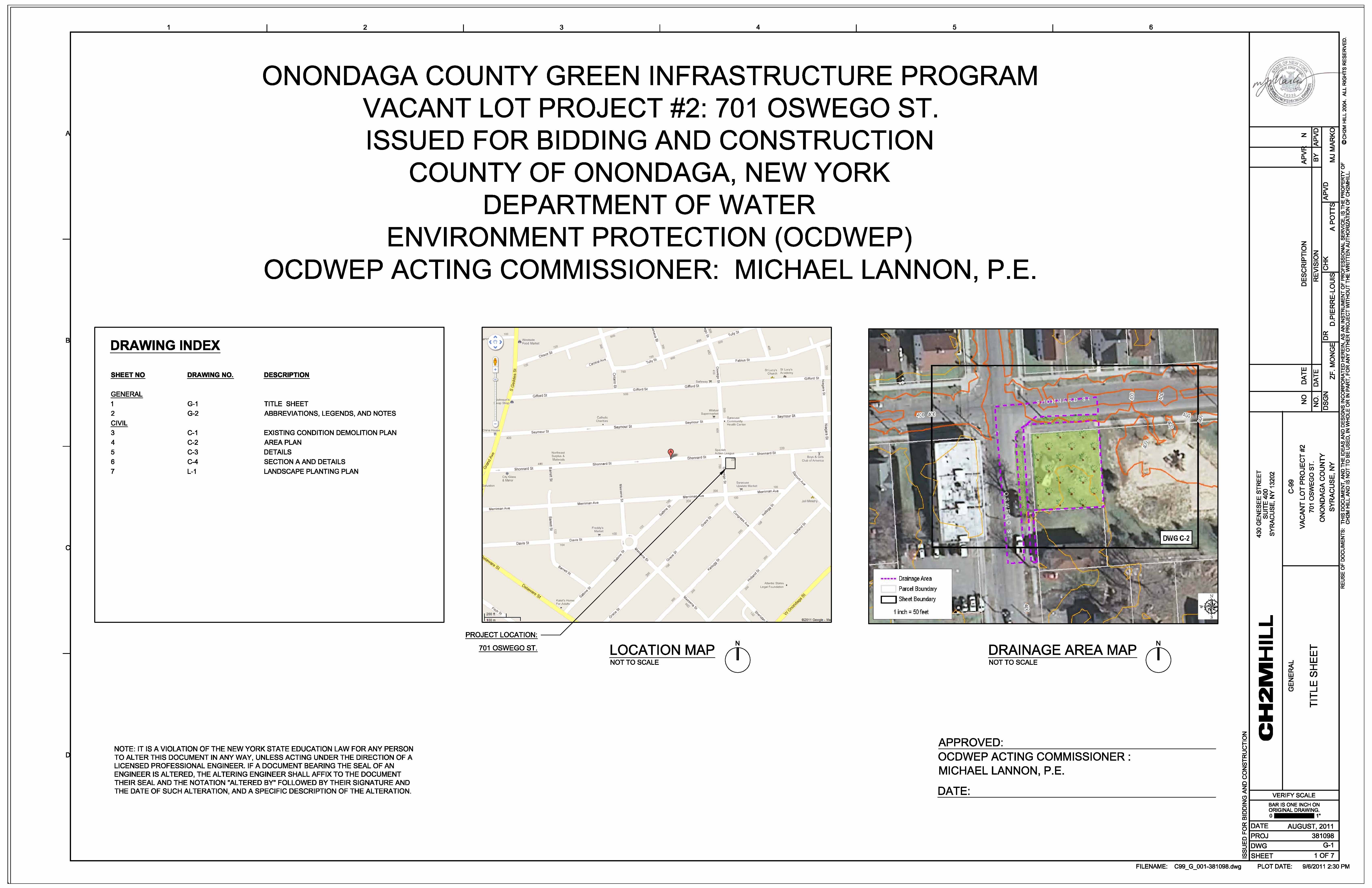 Vacant Lot Oswego St Project Plans (PDF)