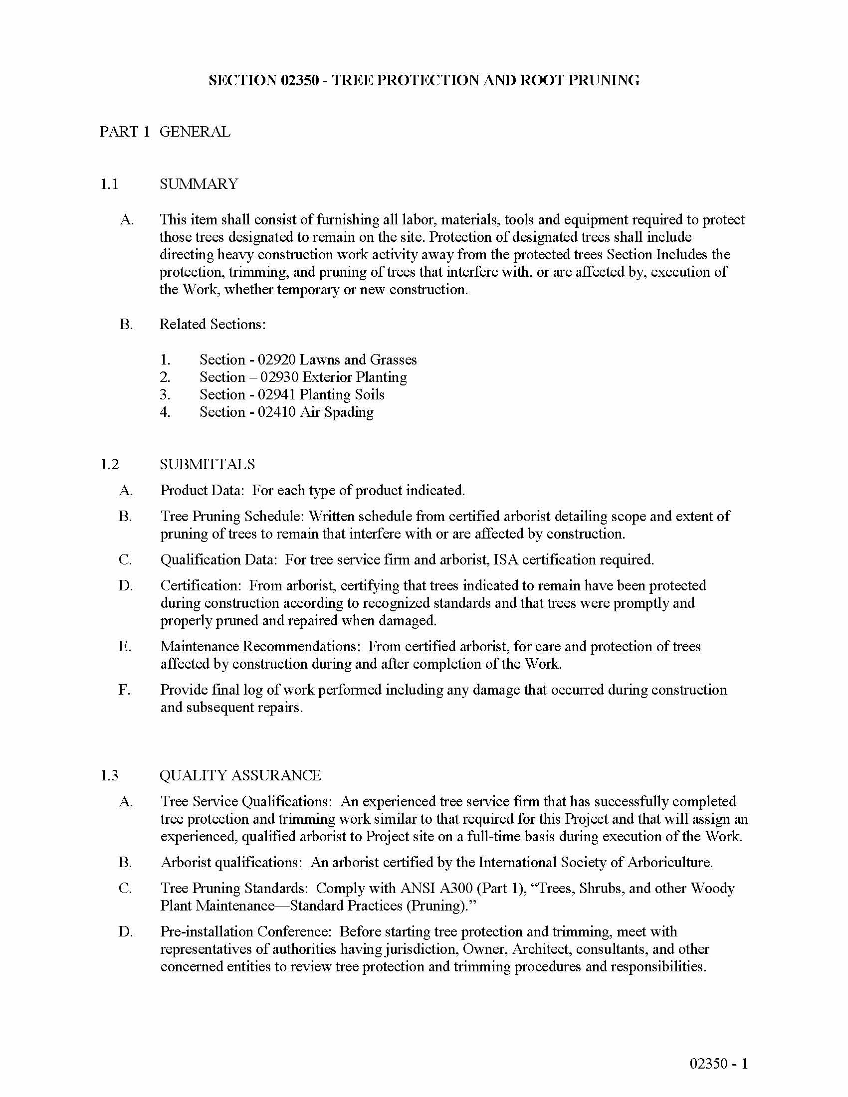 Vacant Lot Oswego St Technical Specifications (PDF)