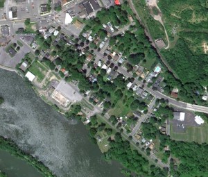 Baldwinsville, Lock Street - Aerial Image