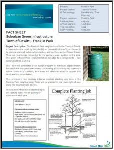 DeWitt Franklin Park SGIP Fact Sheet (PDF)