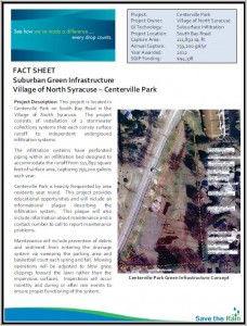 North Syracuse Centerville Park - SGIP Fact Sheet