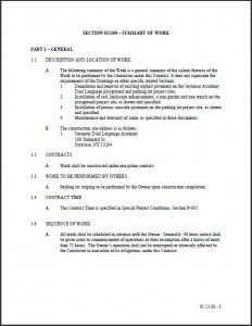 Seymour Academy Parking Lot/Playground Technical Specifications (PDF)