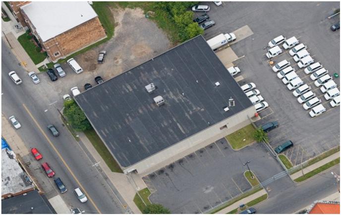 Post Office Roof Before Construction of the Green Roof