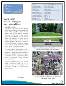 Vacant Lot - 109 Hartson St Fact Sheet (PDF)