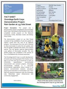 OEC Rain Garden Vale Street Fact Sheet