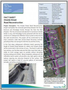 Oneida Street Road Recon Fact Sheet