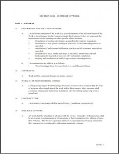 West Onondaga Street Technical Specifications