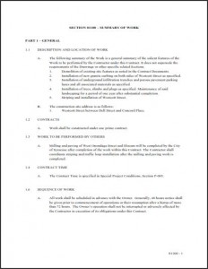 Westcott Street Technical Specifications (PDF)