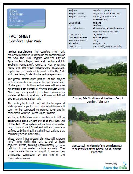 Comfort Tyler Park Fact Sheet (PDF)