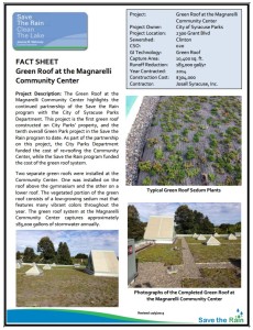 Magnarelli Center Green Roof Fact Sheet