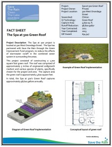 Spa at 500 Green Roof Fact Sheet