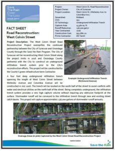 West Colvin Street Road Reconstruction Fact Sheet