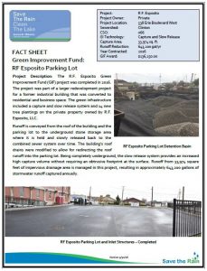 RF Esposito Parking Lot Fact Sheet